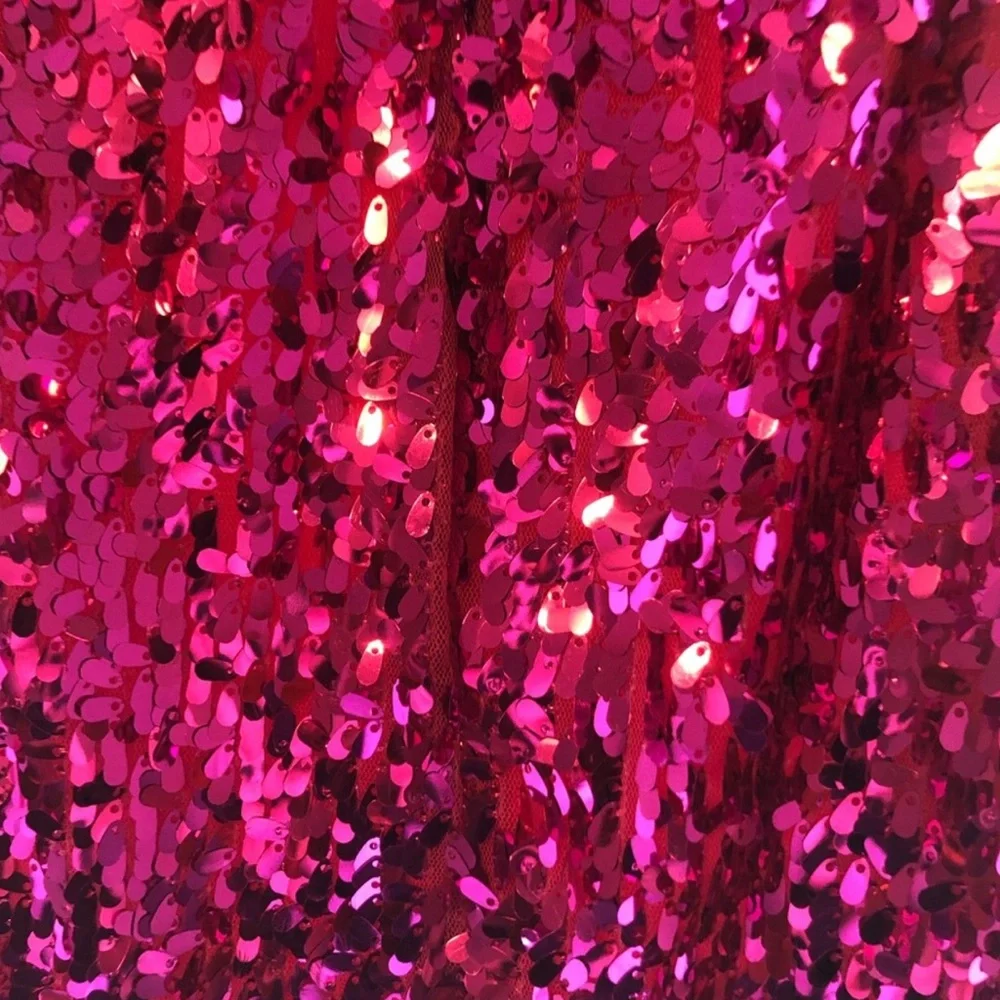 Atria Couture Fuschia Pink Strapless Tube Sequin Homecoming Dress, size … - Picture 3 of 5